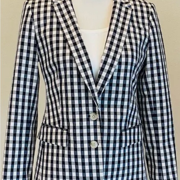 Banana Republic Ginham blazer sz 00P - Picture 9 of 9